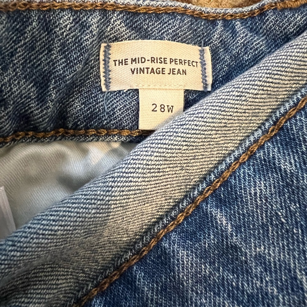 NWT Madewell Plus Mid Rise Perfect Vintage Jean Size 28W - Picture 10 of 12